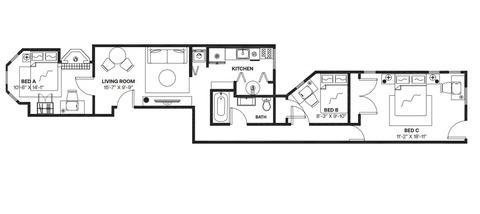 Photo of "#1480-C: Queen Bedroom C" home