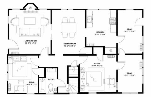 Photo of "#1098-B: Full Bedroom B" home